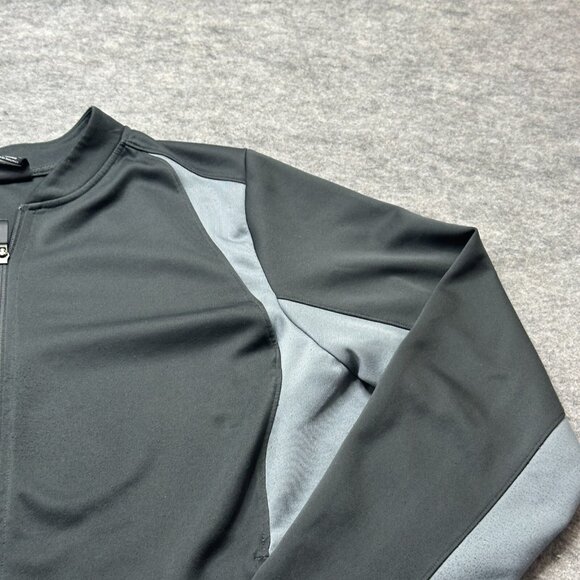 Nike Jordan Track Jacket Women 2XL Black Gray Colorblock Full Zip Knit - Picture 2 of 15
